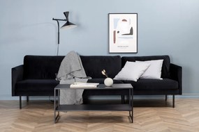 Jörn 3-Zitsbank - Lieke - Zwart - Fluweel - Jörn
