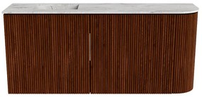 Mondiaz Joya DLux 90cm toiletmeubel ronding rechts ruby met wastafel faye links 1 kraangat glace