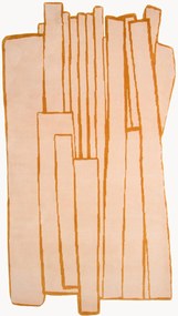 Handgeknoopt wollen vloerkleed Contour