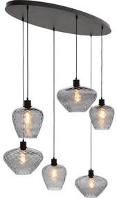 Goossens Hanglamp Dijon, Hanglamp met 6 lichtpunten