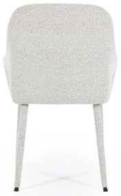 By-Boo Fika Scandinavische Eetkamerstoel Met Armleuning Beige