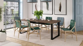 AVELLA Bruin Eik - LOFT TAFEL VOOR WOONKAMER/EETKAMER UITKLAPBAAR TOT 3,1 m!