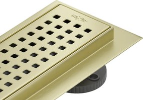 Mexen Flat 360° M08 draaibare lijnafvoer 100 cm, geborsteld goud - 1A25100-40