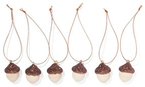 HEMA Kersthangers Hout 3cm - 6 Stuks