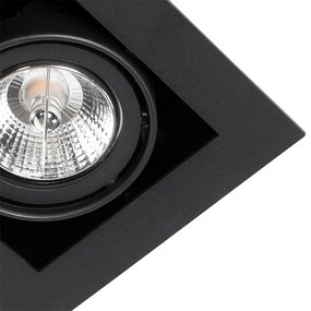 Moderne inbouwspot zwart 2-lichts verstelbaar - Oneon 70 Modern GU10 Binnenverlichting Lamp