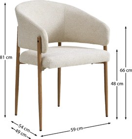 Eiken Eetkamerstoel Met Armleuningen