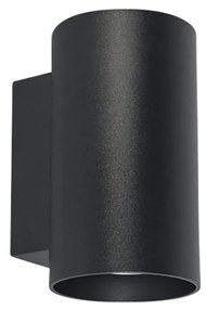 Set van 2 moderne wandlampen zwart rond 2-lichts - Sandy