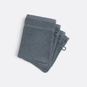 Set van 4 washandjes in bouclette badstof, Zavara