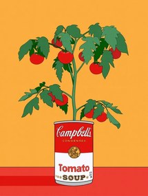 Ilustratie Campbells Soup Tomato Plant Retro Illustration, Retrodrome