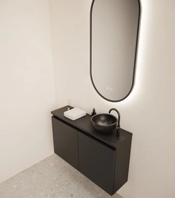 Gliss Design Echo toiletmeubel 80cm zwart mat