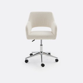 Bureaufauteuil in bouclette stof, Esma