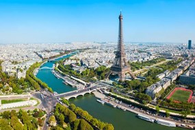 Foto Eiffel Tower aerial view, Paris, saiko3p