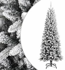 vidaXL Kunstkerstboom met sneeuw 240 cm PVC en PE