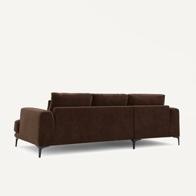 Hoekbank links fluweel chenille, Marsile