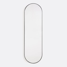 Ovalen spiegel in metaal 30x100 cm, Iodus
