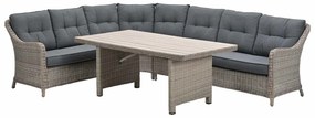 Garden Impressions Nova lounge dining set 5-delig - mystic grey
