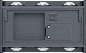 LED Wandlamp Brinton Victo - Antraciet 6W 16x10cm