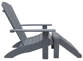 Garden Interiors Adirondack Stoel - Grijs - Kunststof Polywood - Garden Interiors