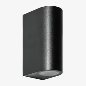 Buitenwandlamp Met 2 Xilven Lichtpunten Zwart - Sklum