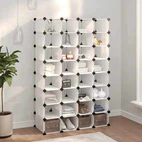vidaXL Schoenenrek 93x36,5x140 cm polypropeen transparant