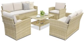 Monaco Coffee 7 Garden Point tuinmeubelen beige