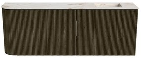 Mondiaz Joya DLux 110cm toiletmeubel ronding links shadow met wastafel faye rechts zonder kraangat frappe