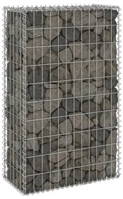vidaXL Schanskorfmuur met deksels 60x30x100 cm gegalvaniseerd staal