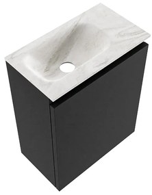 Mondiaz Ture DLux toiletmeubel 40cm urban met wastafel ostra links met kraangat