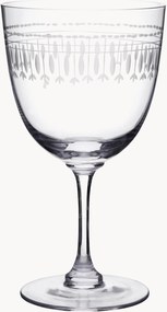 Mondgeblazen kristallen wijnglazen Ovals, 4-delig