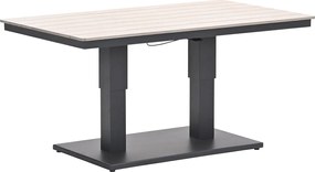 Garden Impressions Brugge verstelbare loungetafel 150x87 cm - donker grijs