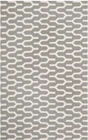 Handgeweven hoogpolig wollen vloerkleed Karina