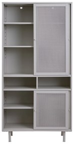 Hoge Kast Van Metaal Greige - 90x40x180cm.