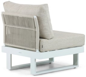 Hoek loungeset 6 personen Aluminium Wit  Lifestyle Garden Furniture Lorenzo