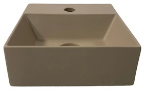 Salenzi Spy Fontein met clickwaste 30x30 cm mat taupe