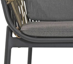 Coco Nathan Lounge Tuinstoel Wicker Taupe