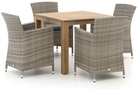 Forza Barga/ROUGH-S 90cm dining tuinset 5-delig