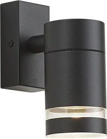 Moderne buiten wandlamp zwart IP44 - Ensam