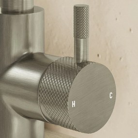 Saniclear Matrix Curved wastafelkraan RVS