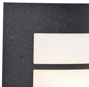 Buiten wandlamp met bewegingsmelder zwart IP44 met bewegingssensor - Miro Modern E27 IP44 Buitenverlichting