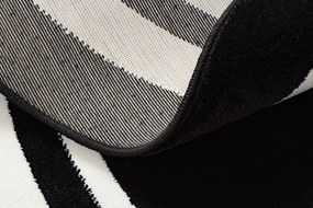 Tapijt HAMPTON Border rond kader zwart