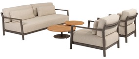 Volta Capresi stoel bank loungeset 5 delig teak terre 4 Seasons Outdoor
