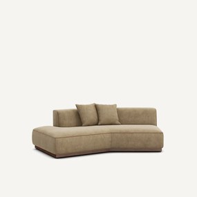 Halve bank links in stonewashed fluweel, JACOPO