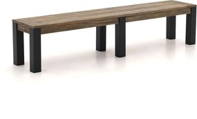 Picknickbank ROUGH | Teakhout | 3 personen | Tuinbank Grijs/Old Teak Greywash | 210cm | Kees Smit Tuinmeubelen