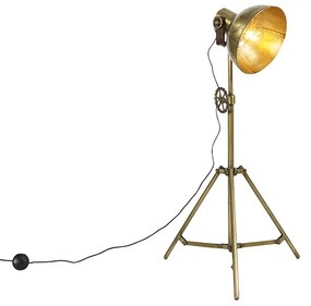 Industriële vloerlamp tripod brons - Mangoes Industriele / Industrie / Industrial E27 Binnenverlichting Lamp