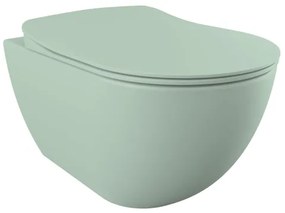 Creavit Hangend Toilet - 35.3x51cm - spoelrandloos - nijlgroen FE322-11NY00E-0000