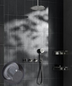 Saniclear Plus Stripes inbouw regendouche met 20cm hoofddouche en plafondarm chroom