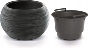 Prosperplast Furu Bowl Bloempot - Antraciet -Ø 37,8 cm - Schaalvorm