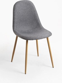 Set 4 Teok Stoffen Stoelen