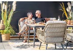 Garden Impressions Kalibo lounge dining set 4-delig - donker grijs