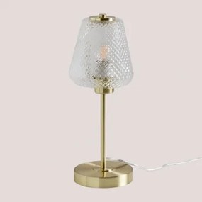Taylor Tafellamp Van Ijzer En Glas Goud - Sklum